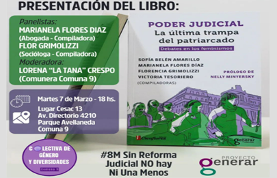 Presentación del libro “Poder Judicial, la última trampa del patriarcado”