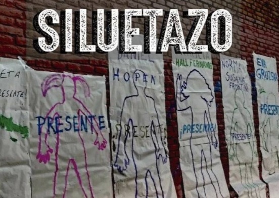 Día de la Memoria: siluetazo en el Parque de la Estación a cargo de Esquina Rebele y Marabunta