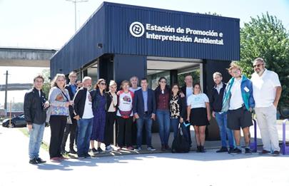 El presidente comunal visitó el Transbordador Nicolas Avellaneda