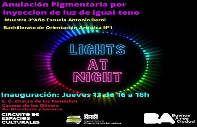“Lights at Night” en Centro de Arte Contemporáneo La Casona de los Olivera