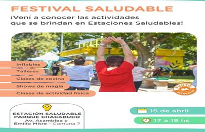 Parque Chacabuco: se viene el Festival Saludable