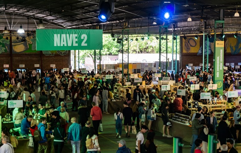 Muchísimo publico en la feria gastronómica Mappa en Colegiales