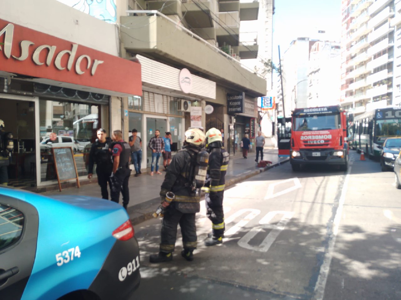 Se incendió una parrilla en Córdoba y Larrea: no hubo heridos