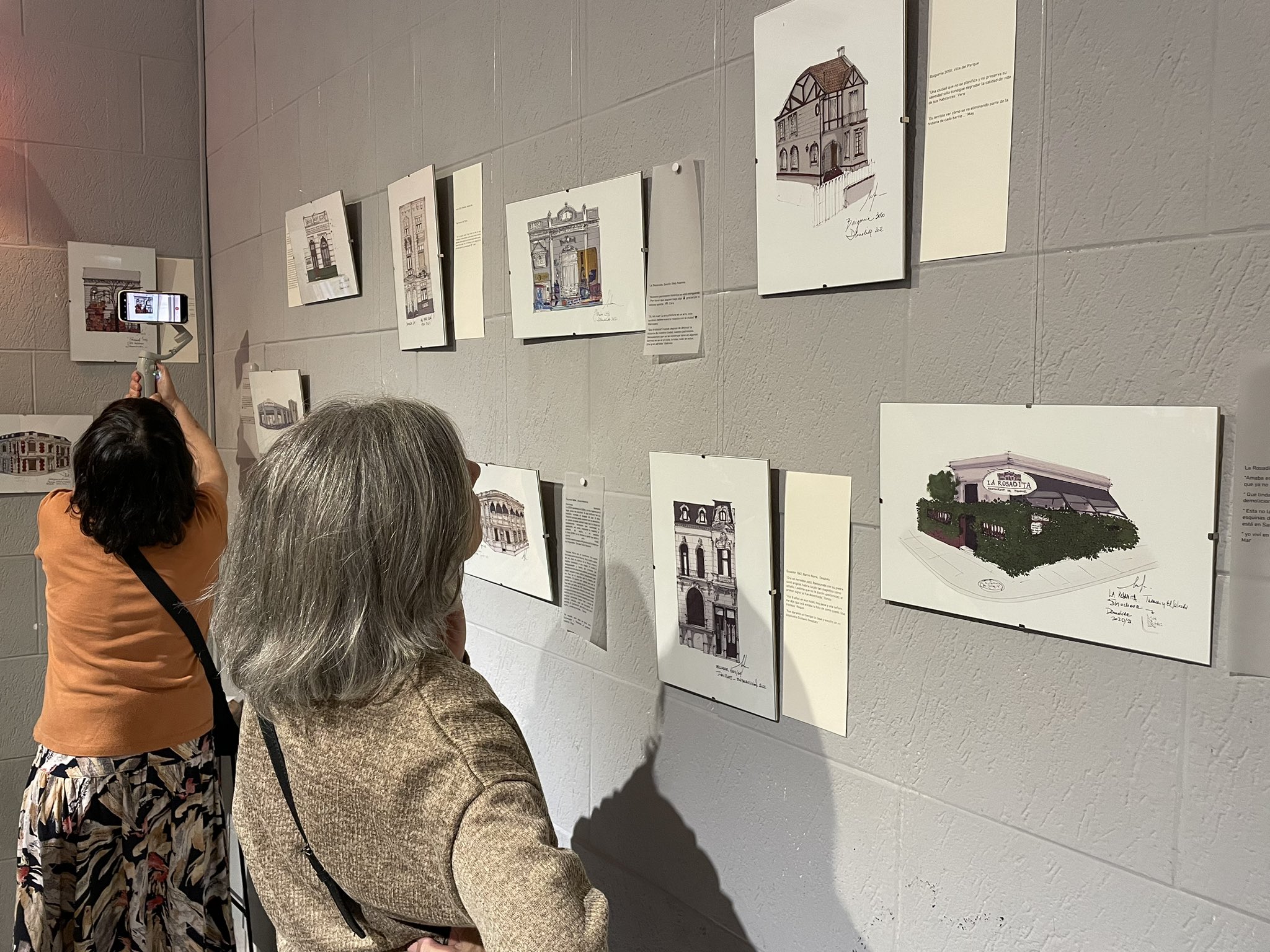 Palermo: exhiben obras de “Ilustro para no olvidar”, proyecto que denuncia la destrucción del patrimonio porteño