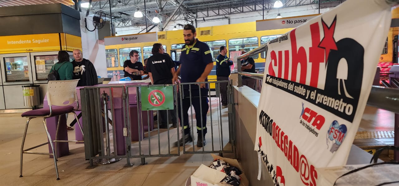 Los metrodelegados anunciaron un nuevo paro en las Líneas A y H