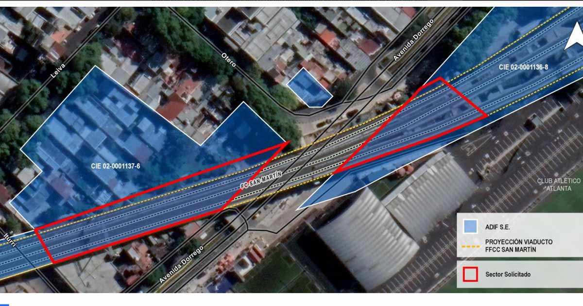 Comuna 15: Ceden al Club Atlanta terrenos bajo el viaducto del San Martín