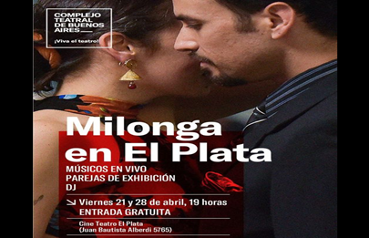 Milonga en cine teatro El Plata de Mataderos