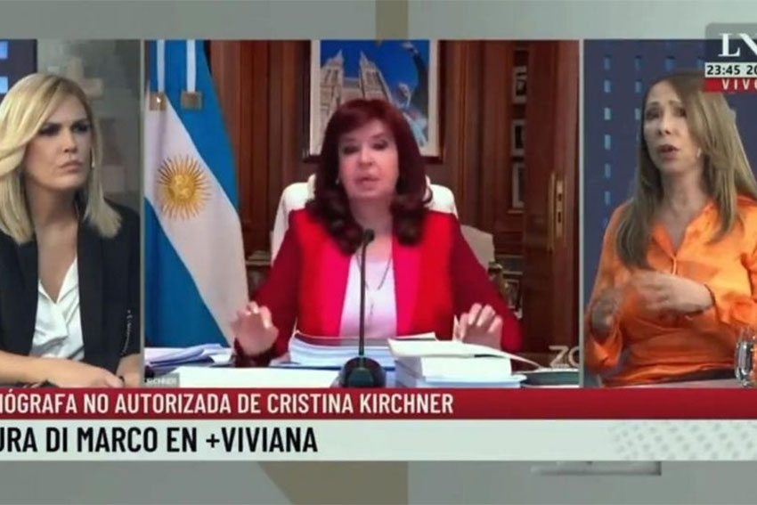 Repudio del FdT a dichos agraviantes sobre CFK y su hija Florencia en el canal LN+