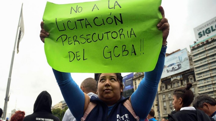 Cartoneros protestaron en Obelisco por una polémica licitación pública: “No somos basura”