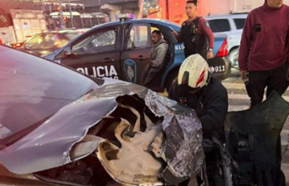 Choque en el barrio porteño de Nueva Pompeya