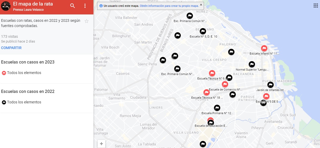 Elaboran el Mapa de la Rata en escuelas de la Ciudad de Buenos Aires