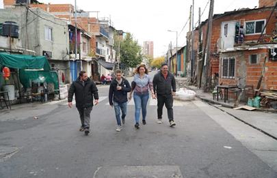 La Presidencia de la Comuna 4 recorrió obras en La Boca