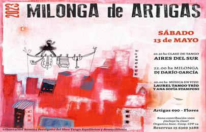 El próximo sábado vuelve la Milonga de Artigas