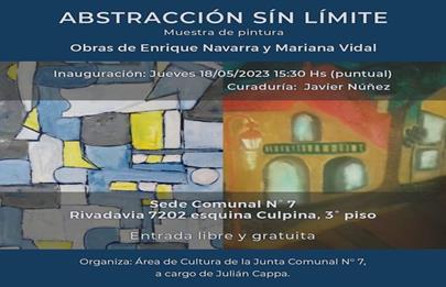 Muestra de pintura: “abstracción sin límite”