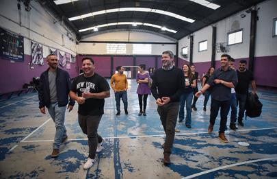 Lammens visitó clubes del programa “Hay Equipo” en Mataderos