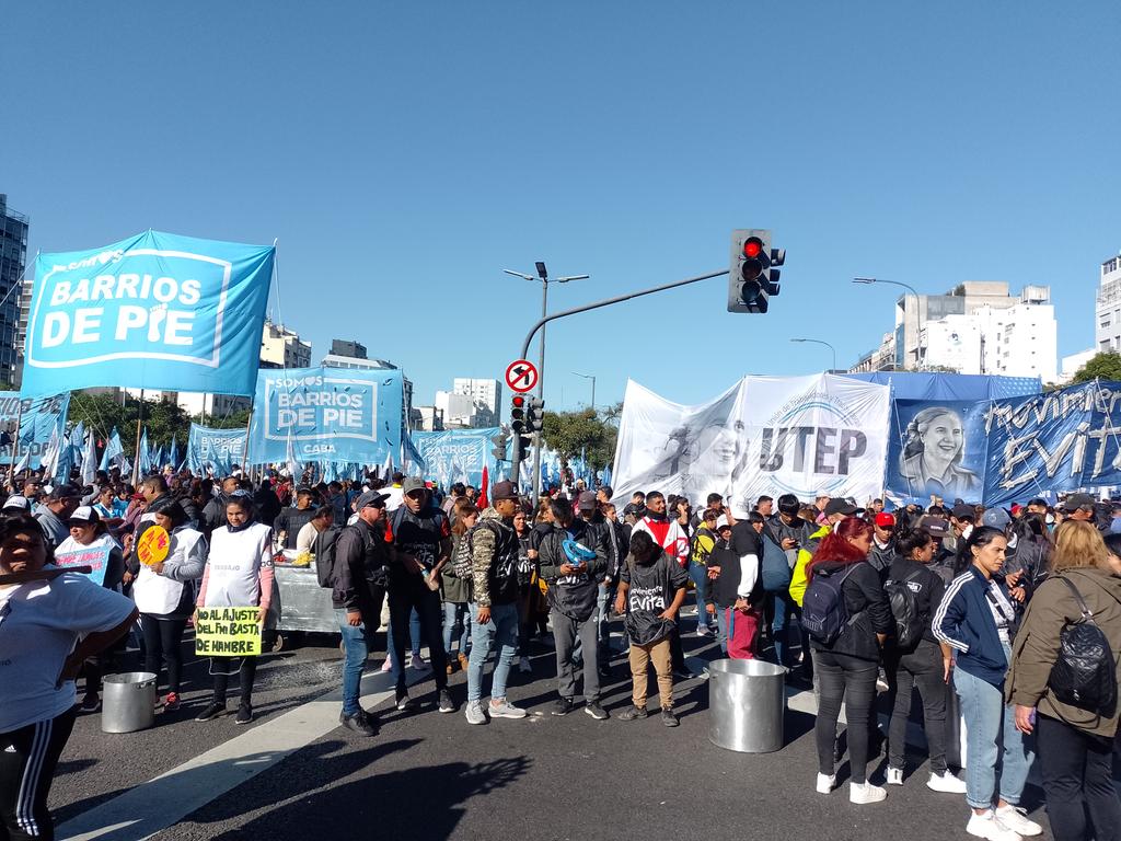Marcha Federal Piquetera: miles de manifestantes se movilizaron en el centro porteño