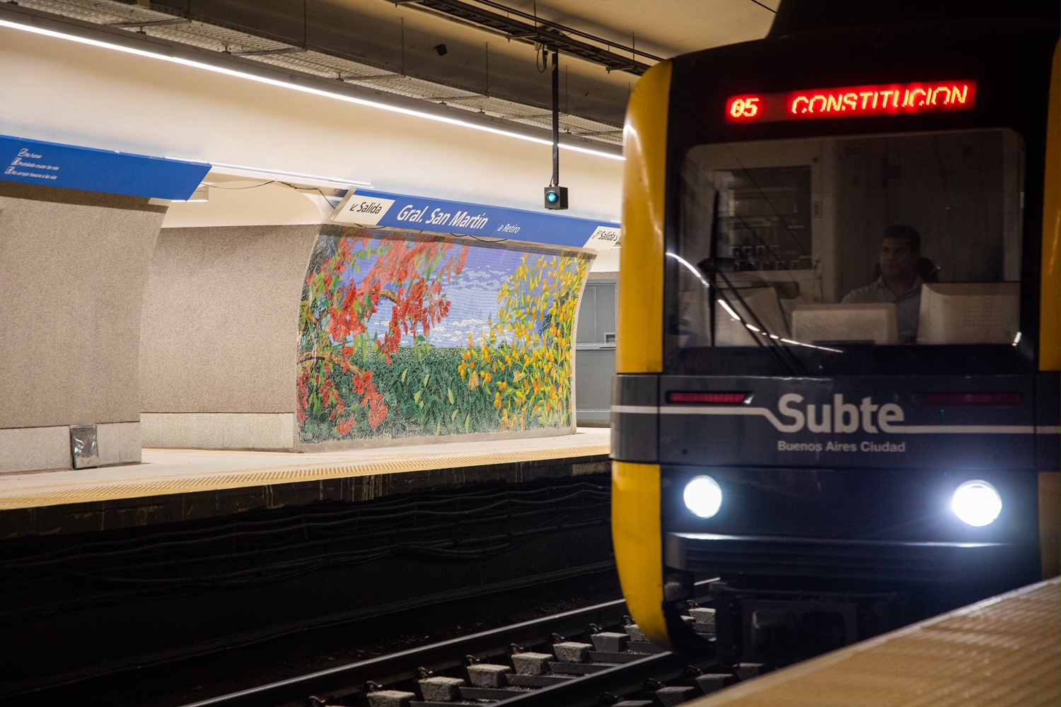 Reabrió la estación San Martín de la Línea C tras su renovación integral