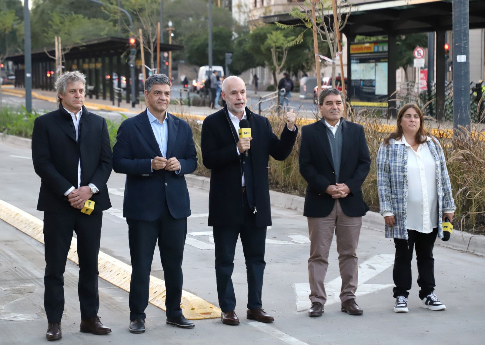 Rodríguez Larreta inauguró un nuevo tramo del Metrobus que une Retiro con La Boca