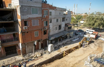 Continúan las obras de AySA en el barrio Padre Ricciardelli