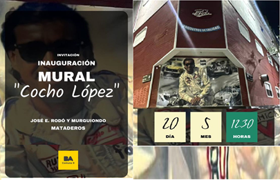 Inauguración del “Mural de Osvaldo “Cocho” López”