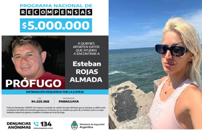5 millones de recompensa para encontrar al acusado del asesinato de Ferni Cristina Ayala Palacios