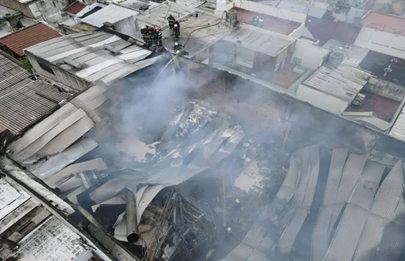 Preocupación por incendio de dimensiones considerables en Soldati