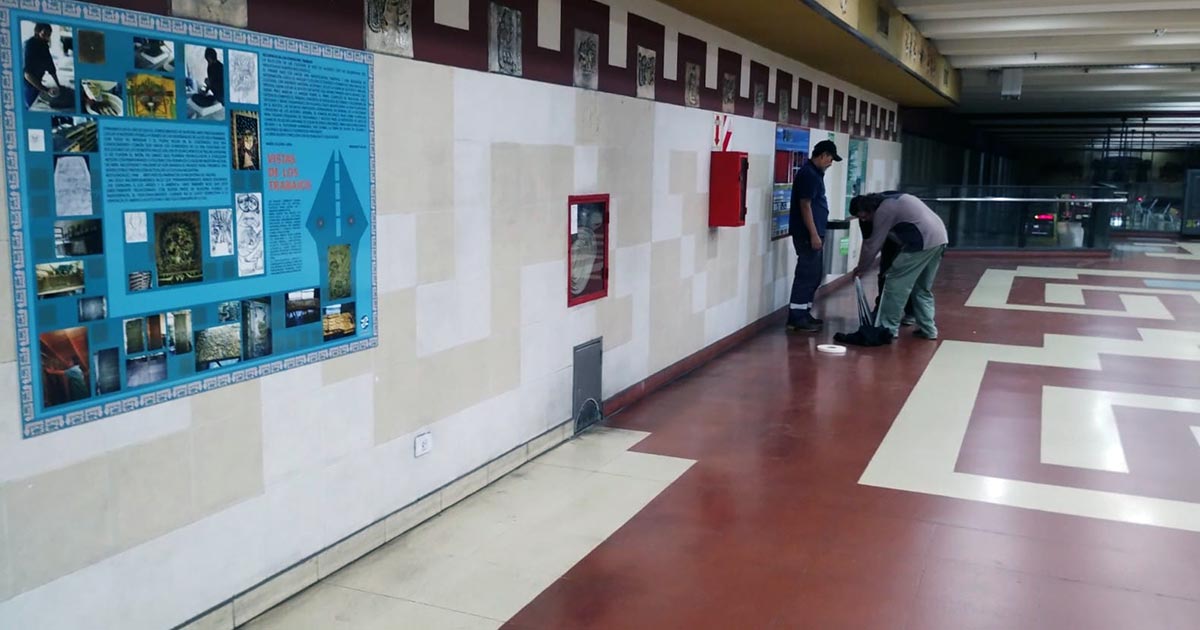 Se restituyó la cartelería museográfica en la Estación Los Incas-Parque Chas