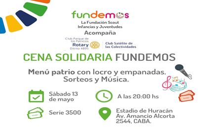 Cena solidaria Fundemos en Parque Patricios