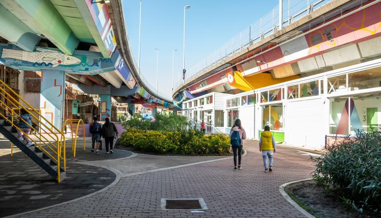 El GCBA inaugura un parque en el Barrio 31 de Retiro
