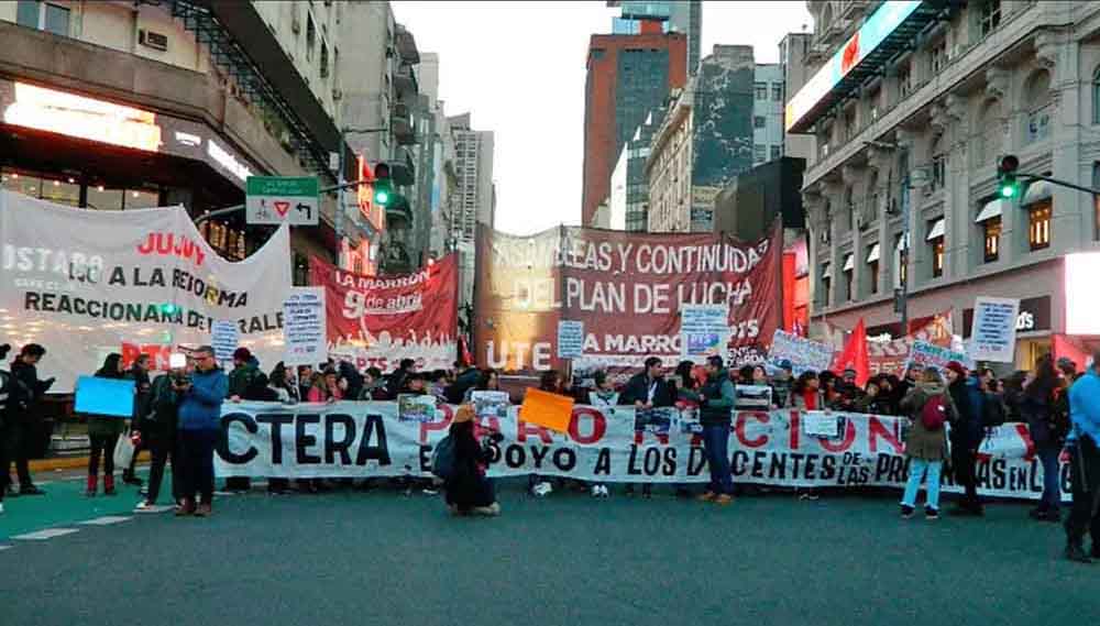 Paro docente en solidaridad con las protestas en Jujuy