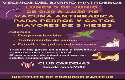 Campaña de vacunación antirrábica en Mataderos