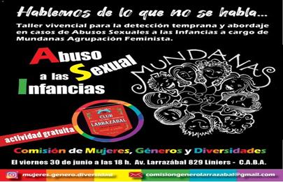 “Hablemos de lo que no se habla” en el club Larrazábal