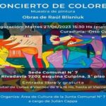 Muestra de pintura “concierto de colores” en la sede comunal 7
