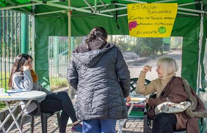 Estaciones Saludables llega a la Plaza de los Periodistas