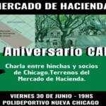Charla entre socios de Nueva Chicago por las tierras del Mercado de Hacienda