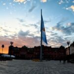 En la Ciudad de Buenos Aires se izó la bandera mas grande del país