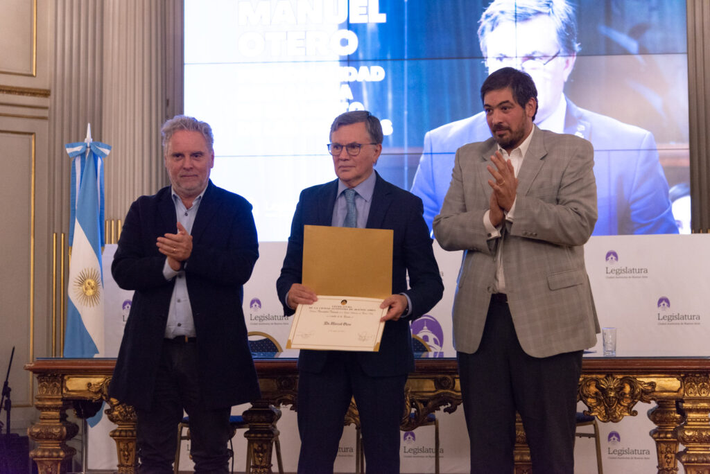 Legislatura porteña: distinguieron a Manuel Otero como Personalidad Destacada de la Ciudad de Buenos Aires