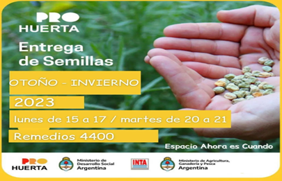 PRO Huerta: Entrega de semillas otoño invierno en Parque Avellaneda