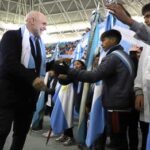 Larreta les tomó la Promesa a la Bandera a 7.000 alumnos en Soldati