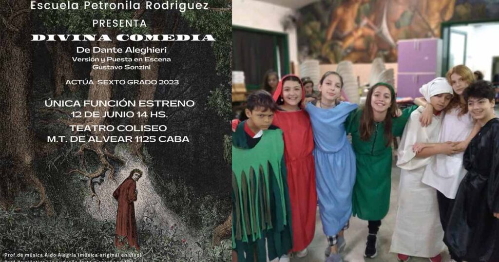 Los niños de sexto grado de la Escuela Pública Petronila Rodríguez estrenarán una obra en el Teatro Coliseo