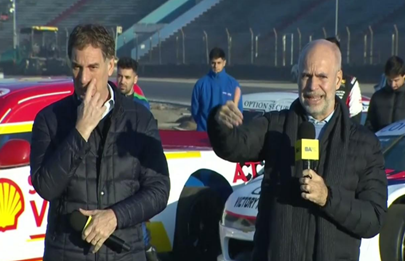 Larreta recordó a su tío Larry piloto de autos