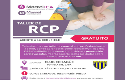 Curso de reanimación cardiopulmonar (RCP) gratuito en Flores