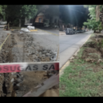 Obra abandonada en el boulevard Remedios
