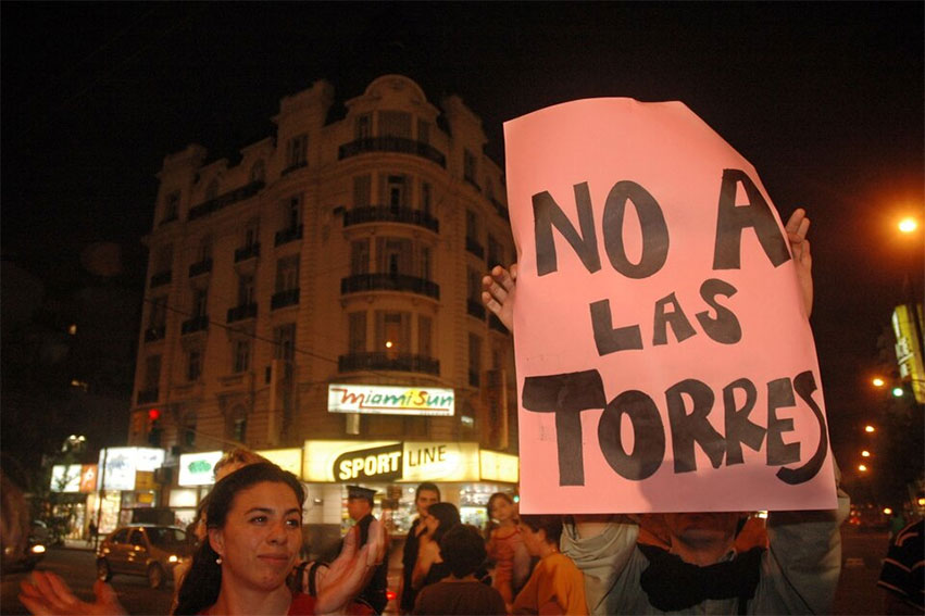Vecinos contra las torres piden cambios en el Código Urbanístico de la Ciudad