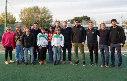 El ministro Lammens visitó el club Social y Deportivo Crespo Juniors