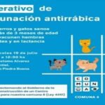 Operativo de vacunación antirrábica en el Barrio Piedrabuena
