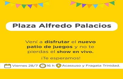 Nuevos juegos en plaza Palacios de Mataderos