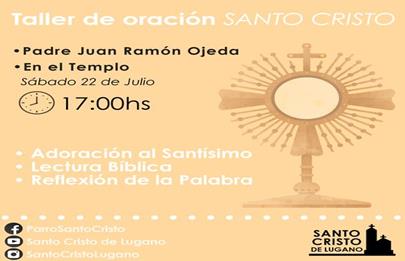Taller de oración Santo Cristo en Villa Riachuelo