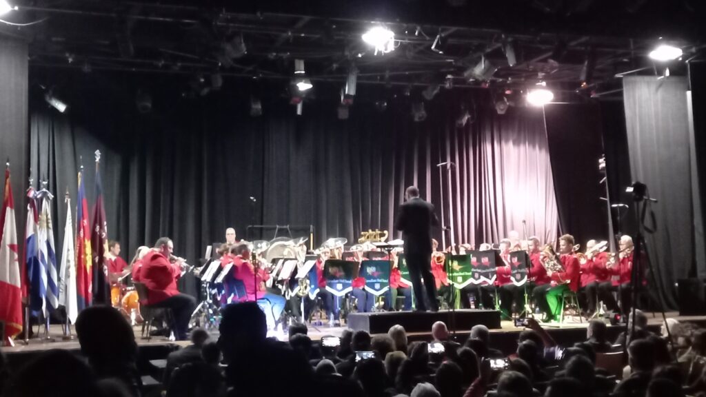 La Canadian Staff Band tocó a beneficio del Conservatorio Superior de Música Manuel De Falla