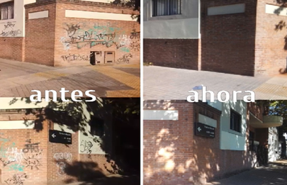 Más acciones de la Comuna 9 contra la vandalización de frentes